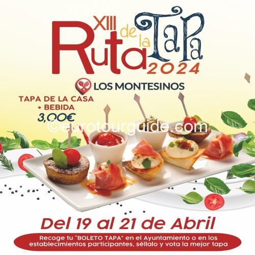Los Montesinos Tapas Route 2024 EuroTourGuide Coach Tours Los Montesinos Tapas Route 2024 EuroTourGuide Coach Tours