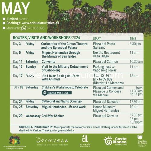 Orihuela Guided Visits May 2024 EuroTourGuide Coach Tours