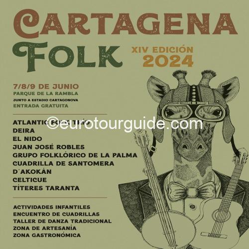Cartagena Folk Festival 2024 EuroTourGuide Coach Tours Cartagena Folk Festival 2024 EuroTourGuide Coach Tours