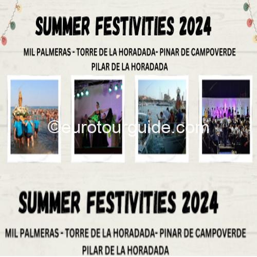 Pilar Horadada Fiesta 2024 EuroTourGuide Coach Tours Pilar Horadada, Mil Palmeras, Toree Horadada & Pinara de Campoverde Fiesta 2024 EuroTourGuide Coach Tours